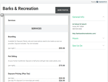 Tablet Screenshot of barksandrecreationinc.com